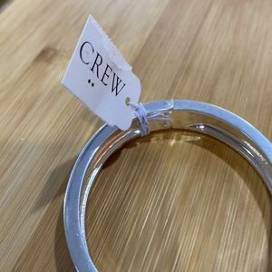 J.CREW Classic Silver Bangle Bracelet • BEST GIFT EVER  💫